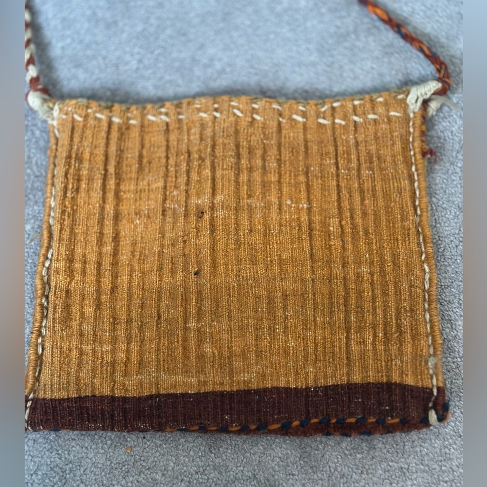 Turkish Handmade Vintage Kilim Rug Ethnic Tribal Wool Tapestry Bag GVC - Picture 3 of 3